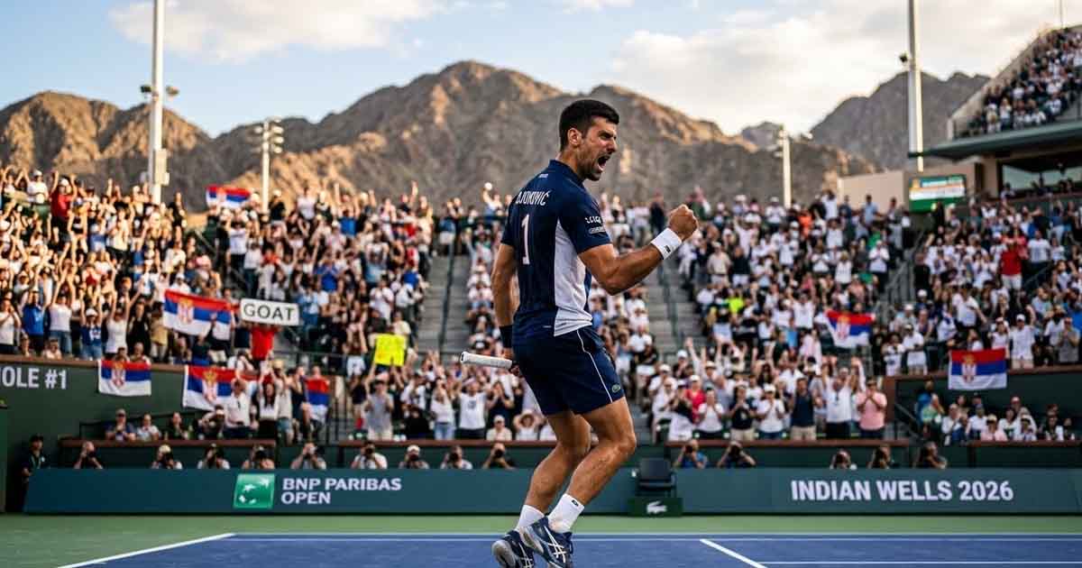 دجوكوفيتش يُنذر المنافسين بعد عودة ظافرة في إندين ويلز على قدم ثابتة